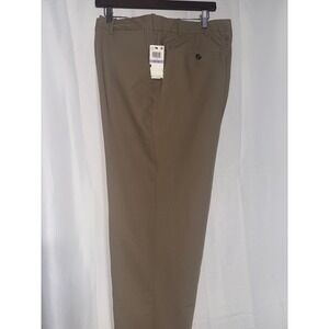Van Heusen Flex Straight‎ Fit Premium Non Iron Mens Pants 38x30 Khaki Stretch